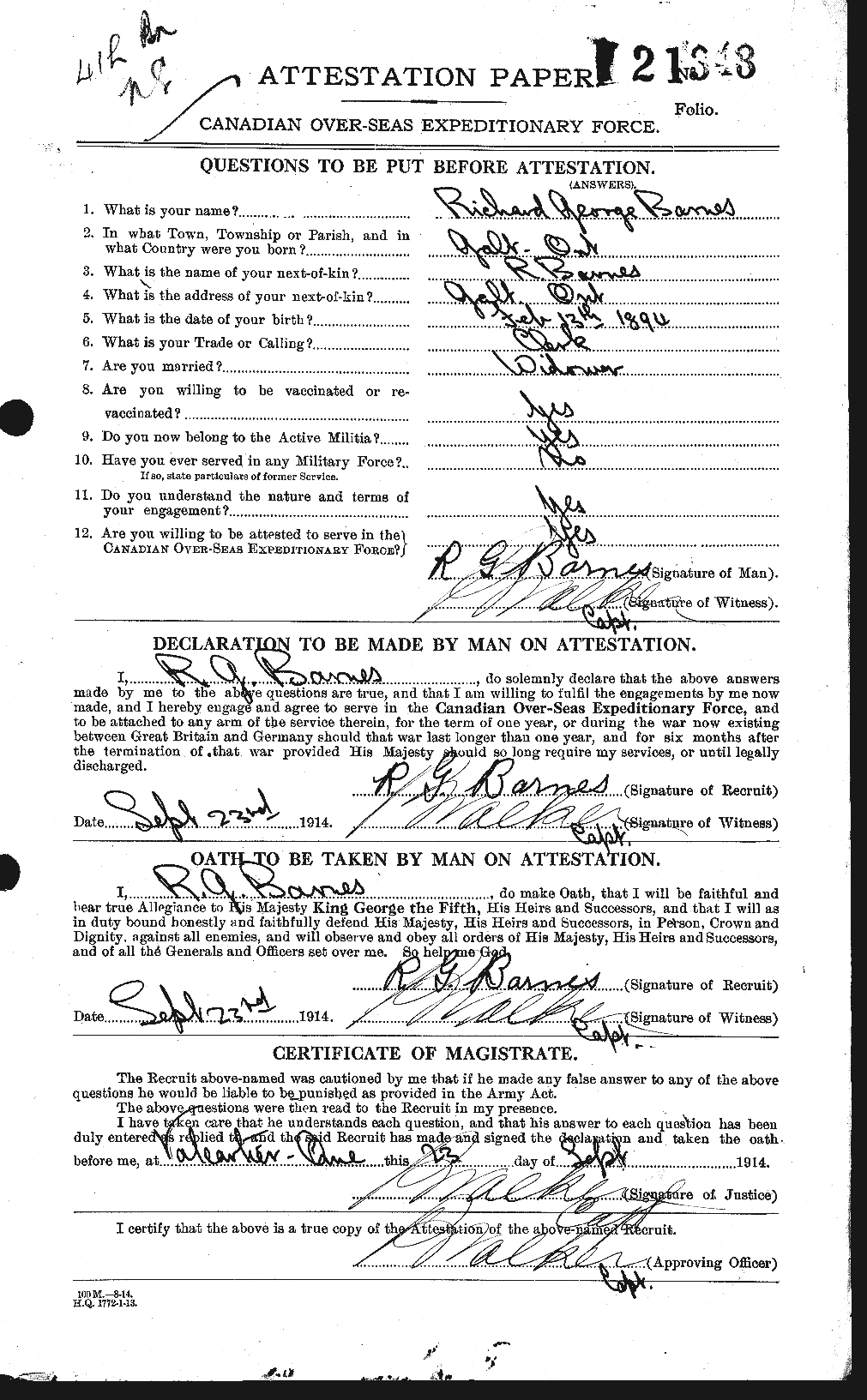 Personnel Records of the First World War - CEF 227381a