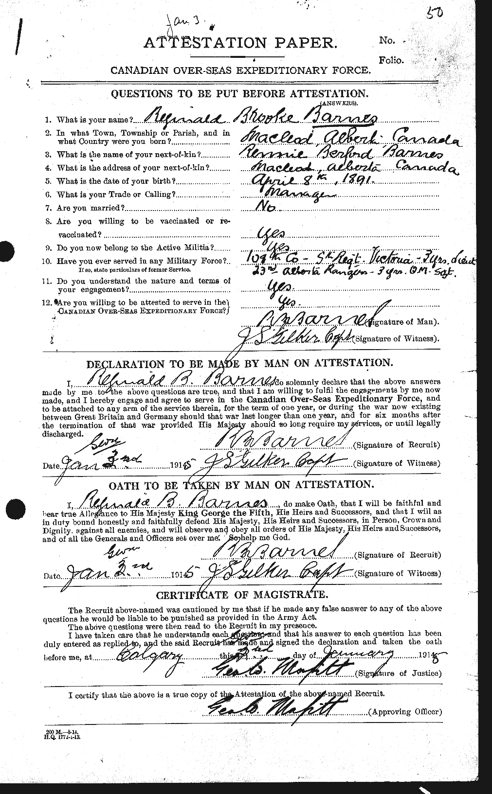 Personnel Records of the First World War - CEF 227387a