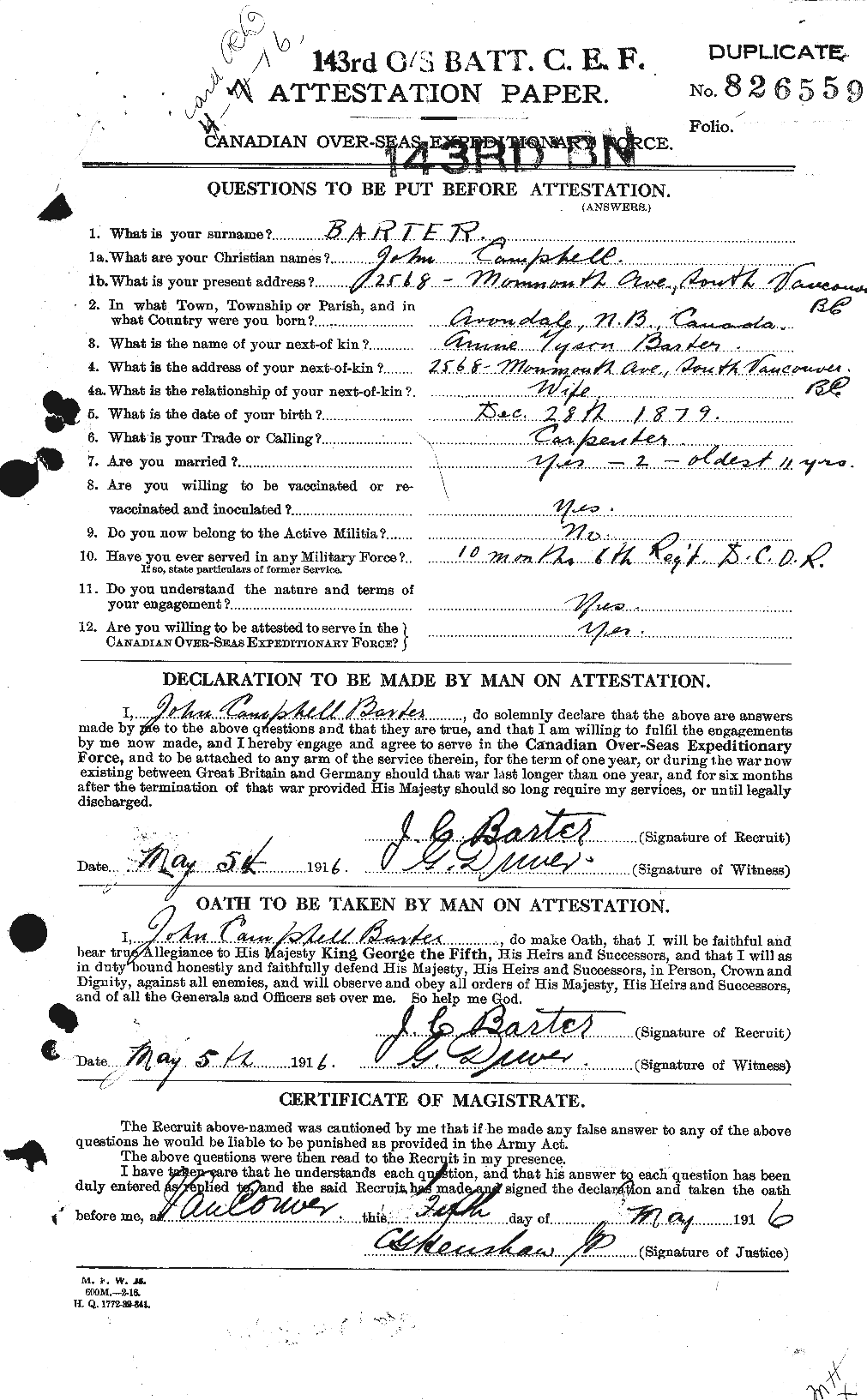 Personnel Records of the First World War - CEF 227681a