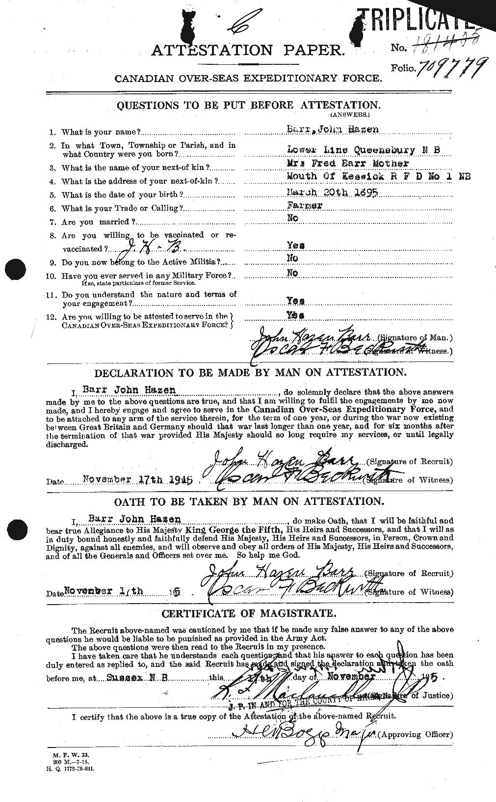 Personnel Records of the First World War - CEF 227863a