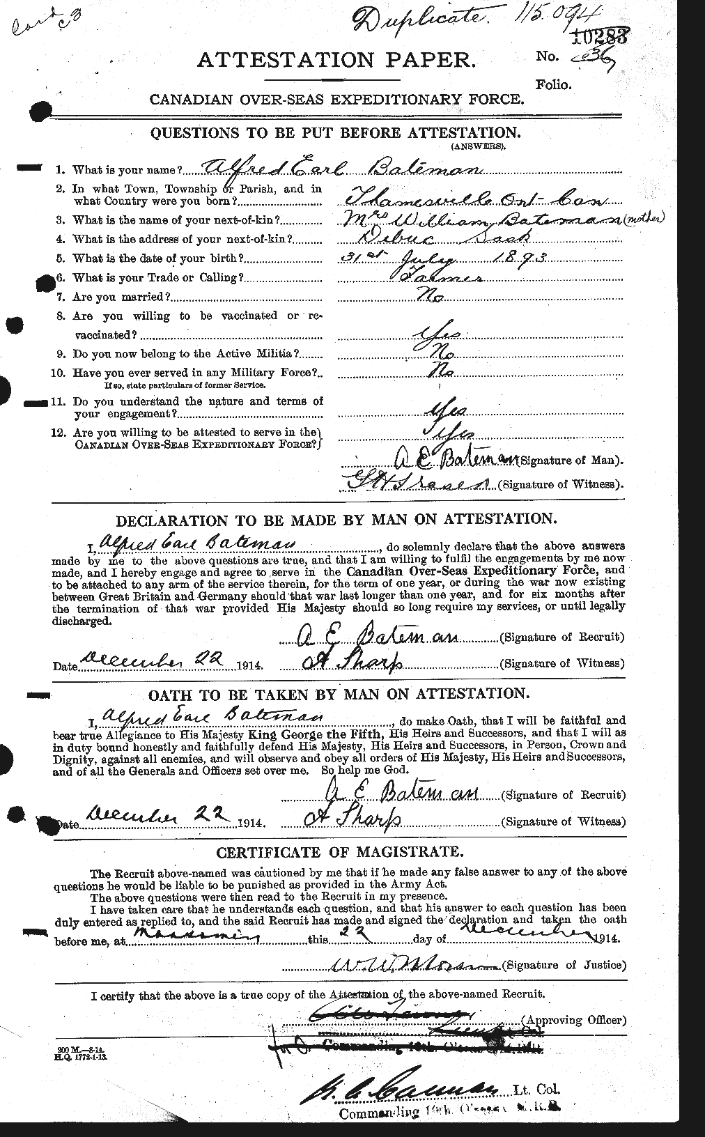 Personnel Records of the First World War - CEF 228068a
