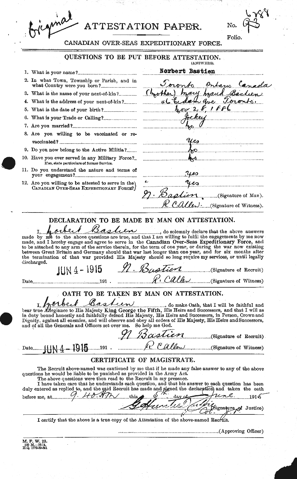 Personnel Records of the First World War - CEF 228226a