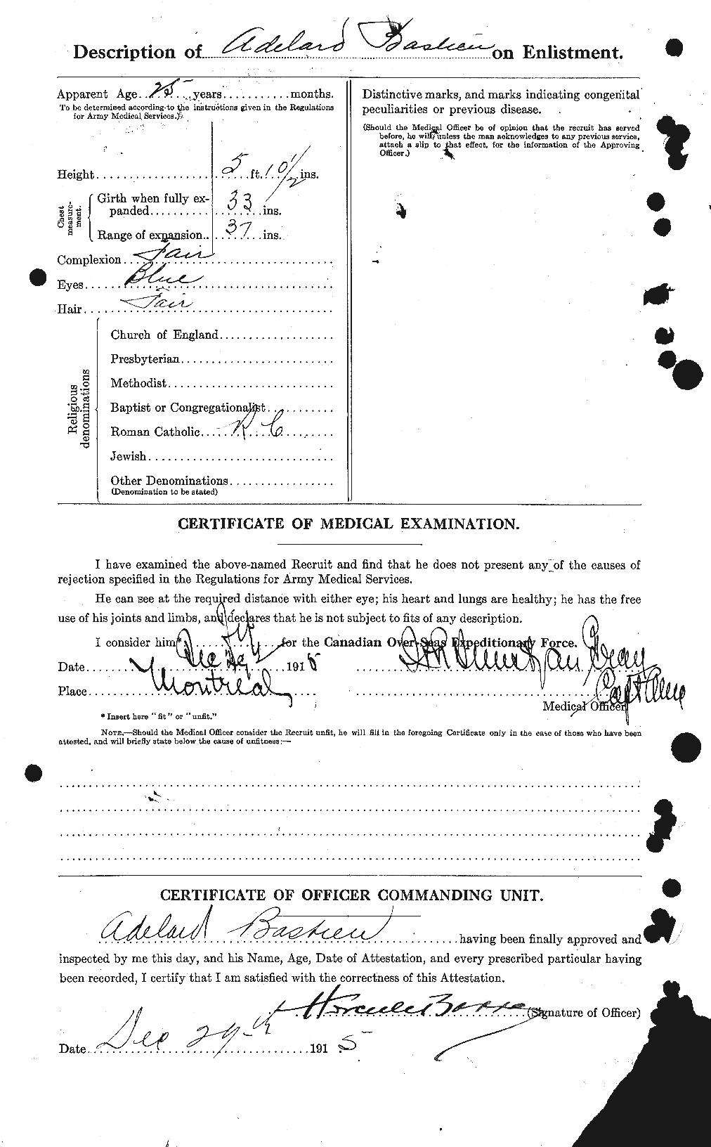 Personnel Records of the First World War - CEF 228250b