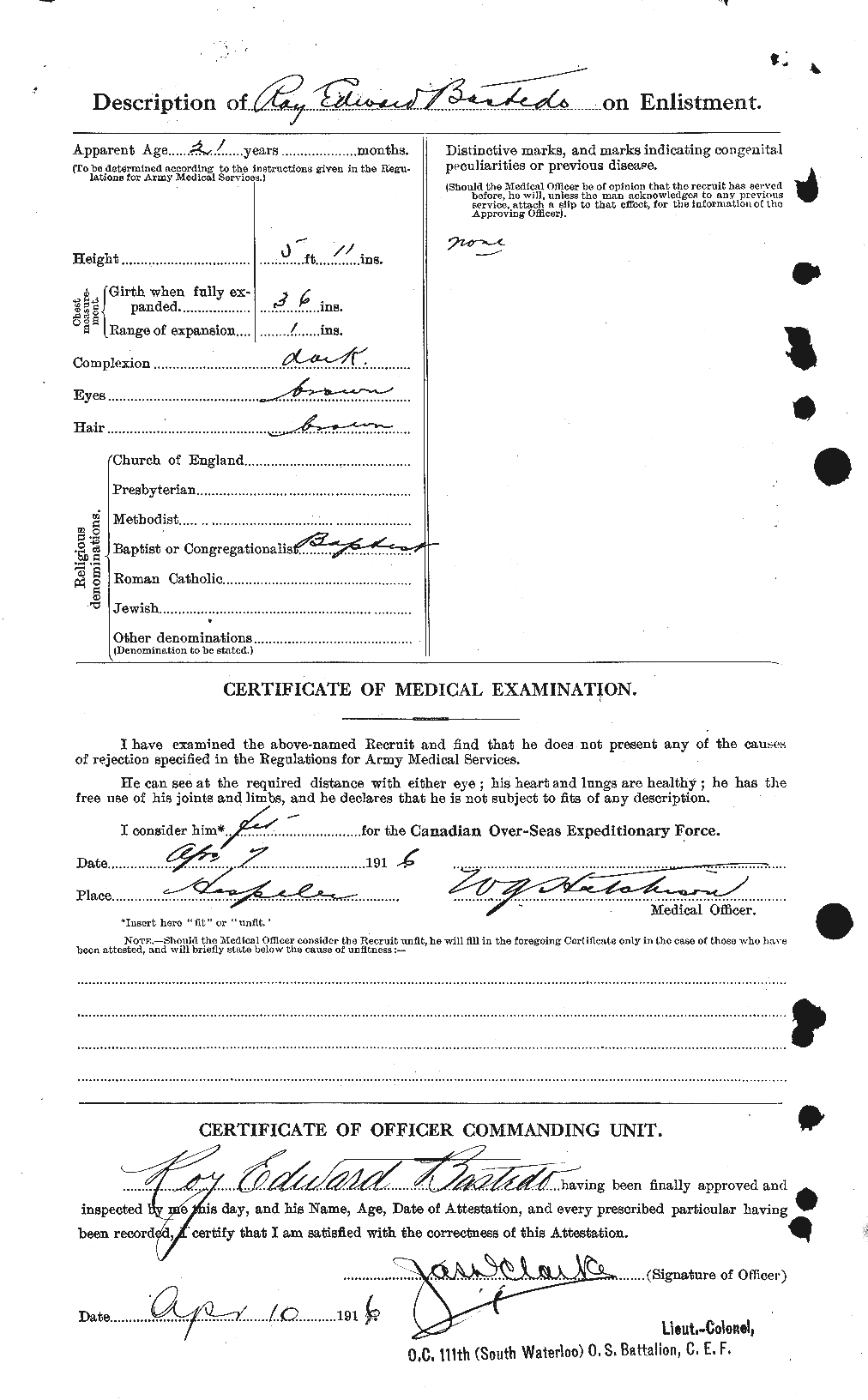 Personnel Records of the First World War - CEF 228264b