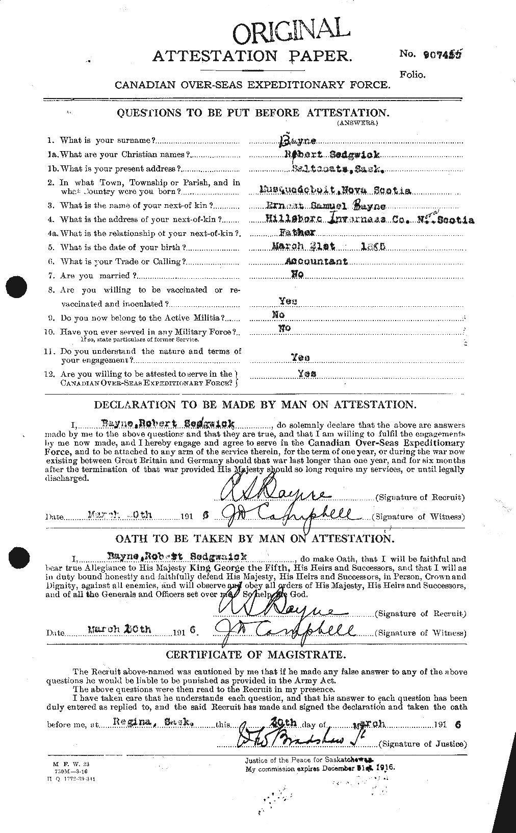 Personnel Records of the First World War - CEF 229774a