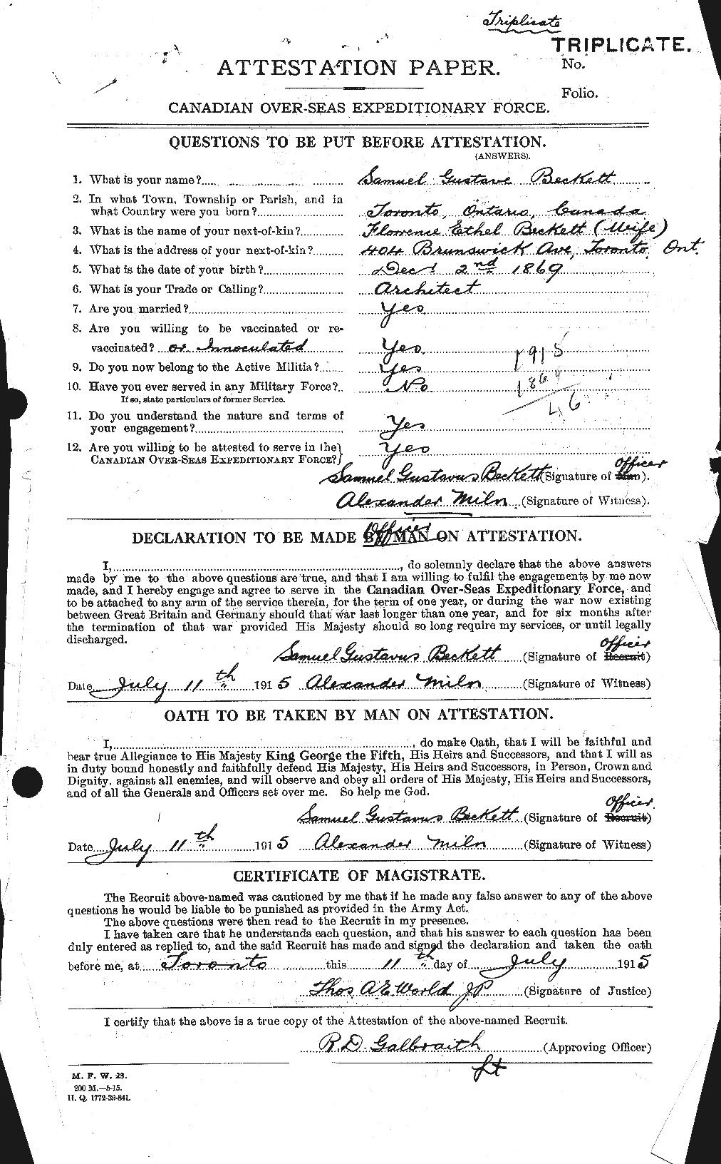 Personnel Records of the First World War - CEF 229979a