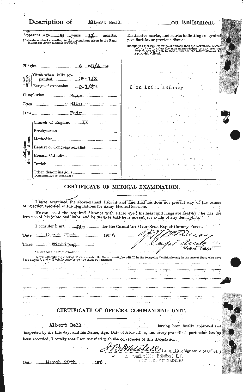 Personnel Records of the First World War - CEF 230105b