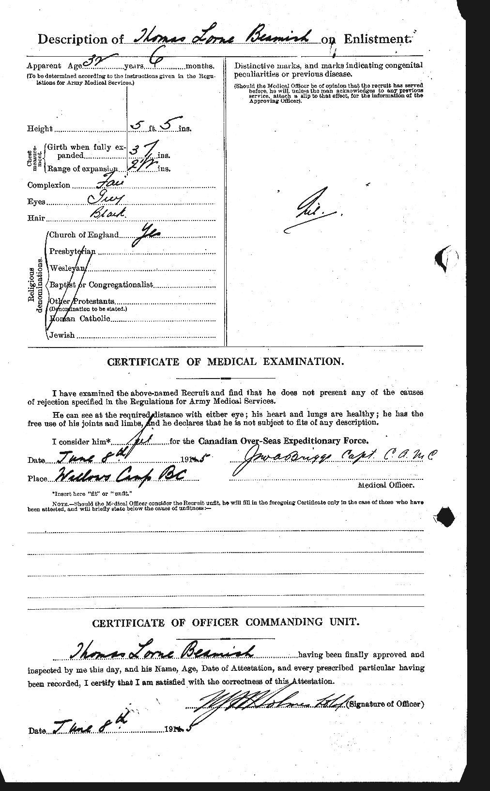 Personnel Records of the First World War - CEF 230138b
