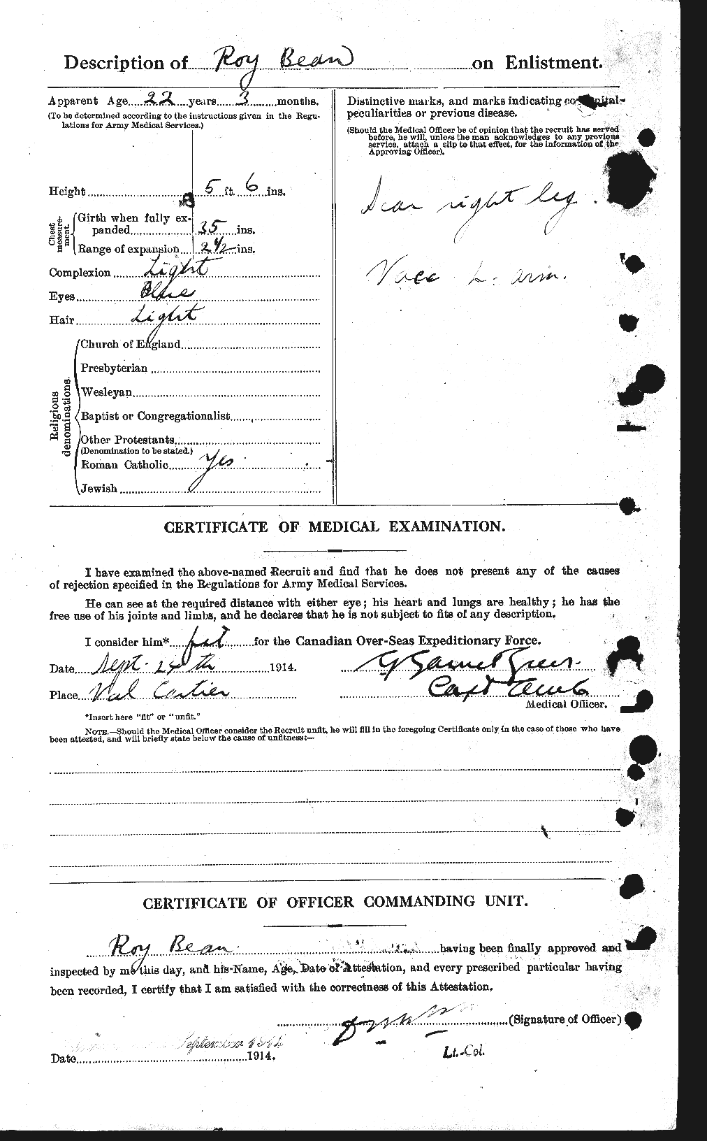 Personnel Records of the First World War - CEF 230169b