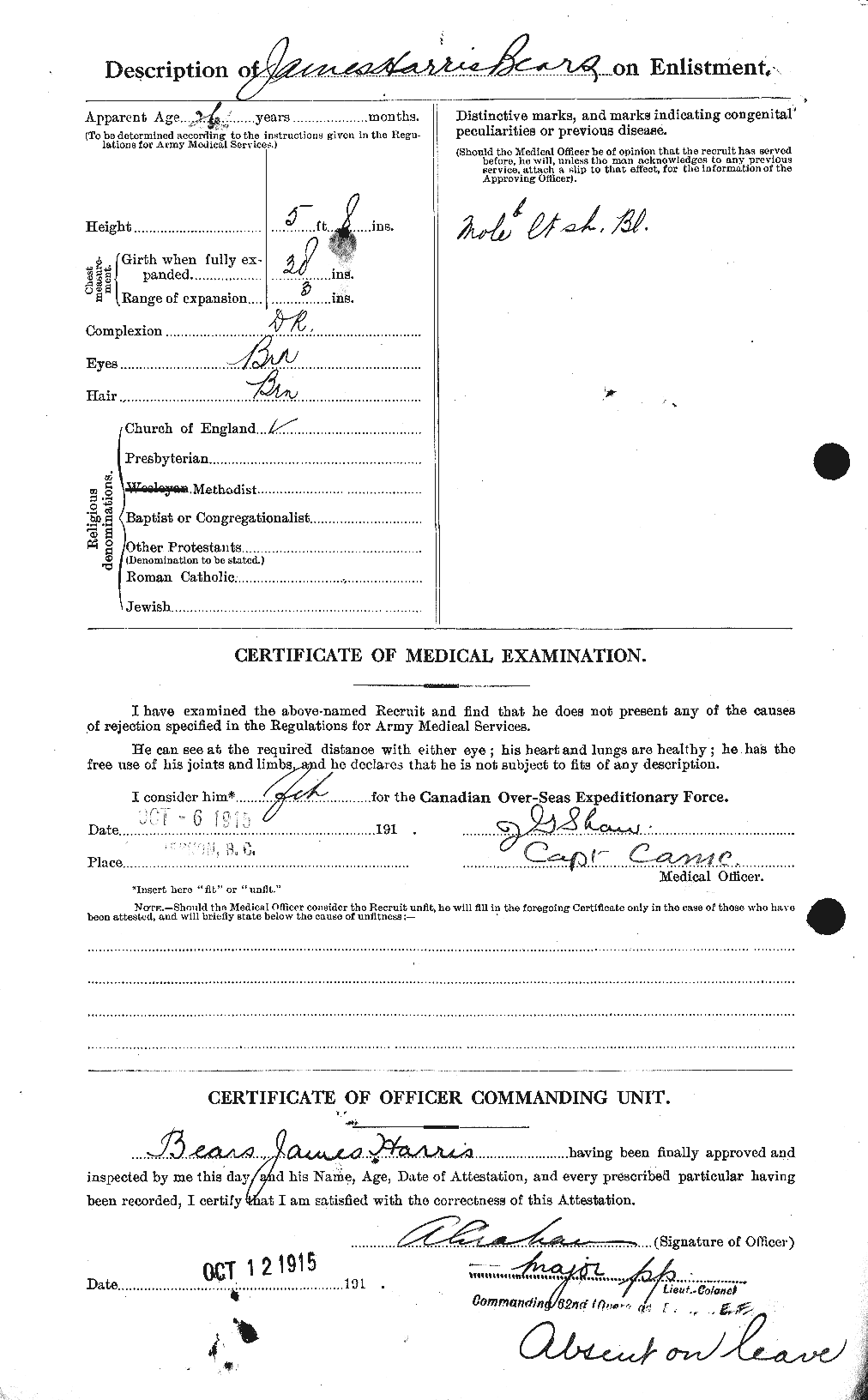 Personnel Records of the First World War - CEF 230386b