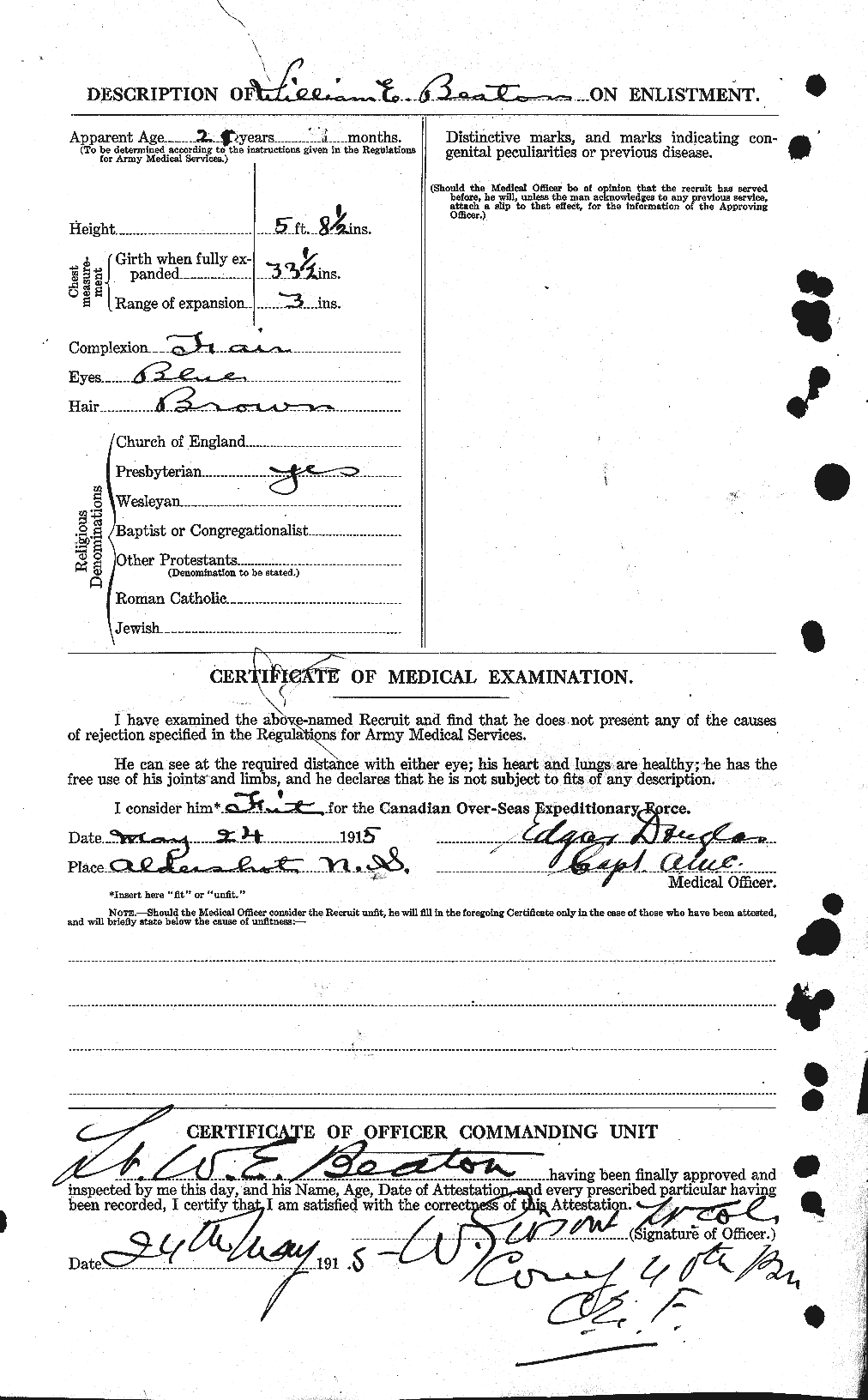 Personnel Records of the First World War - CEF 230604b