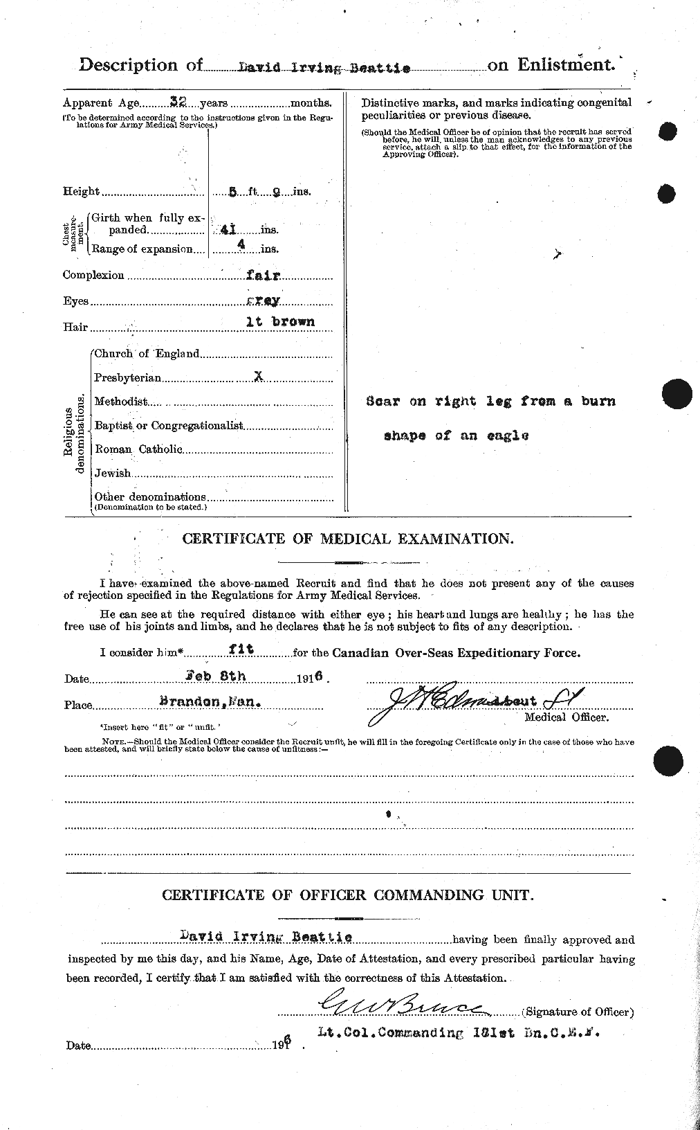 Personnel Records of the First World War - CEF 230668b