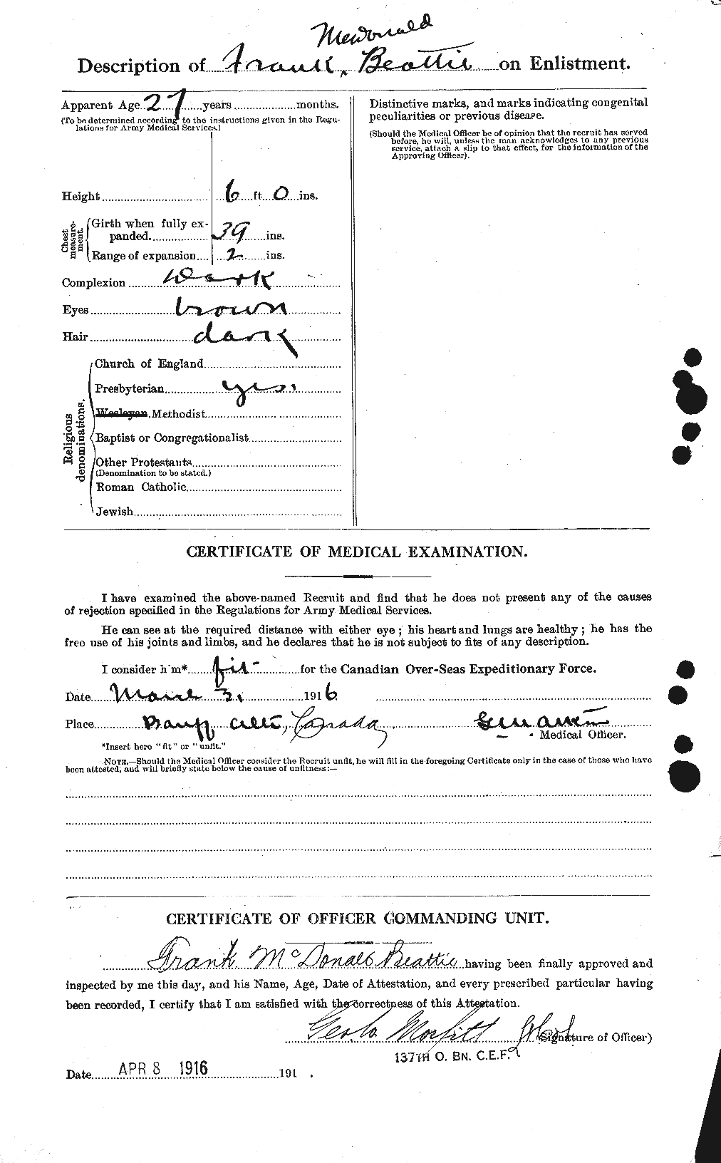 Personnel Records of the First World War - CEF 230684b