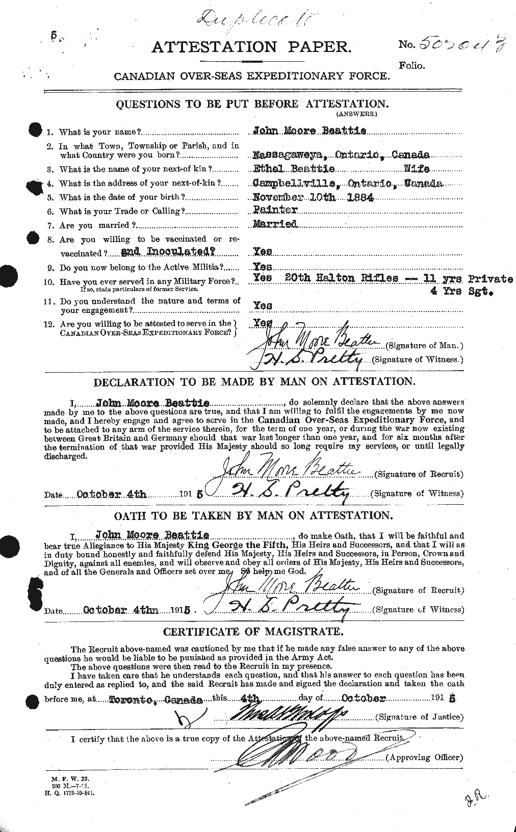 Personnel Records of the First World War - CEF 230755a