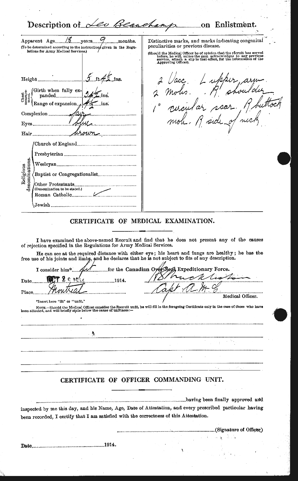 Personnel Records of the First World War - CEF 231002b