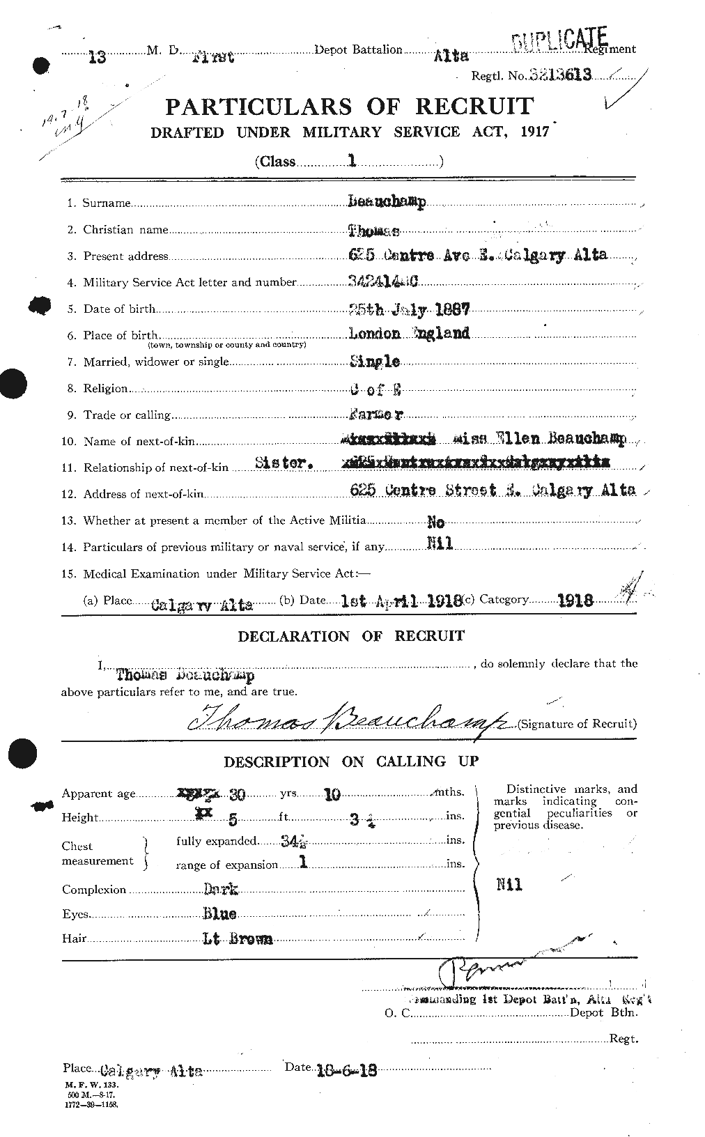 Personnel Records of the First World War - CEF 231028a