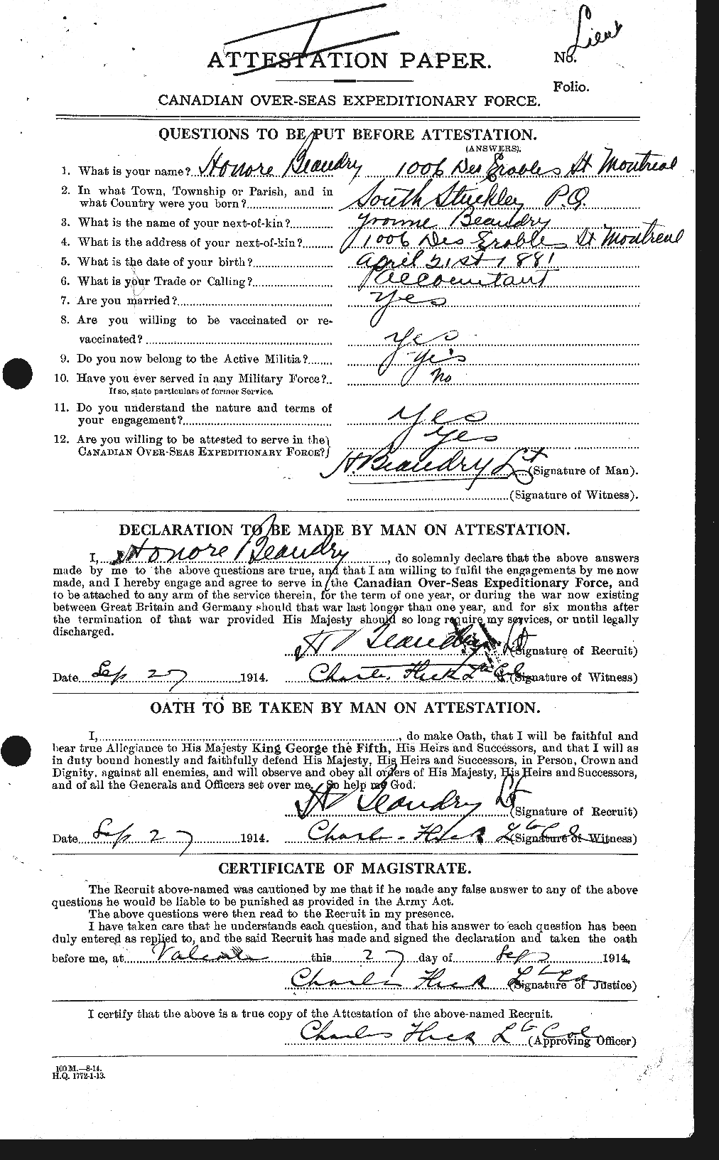 Personnel Records of the First World War - CEF 231368a
