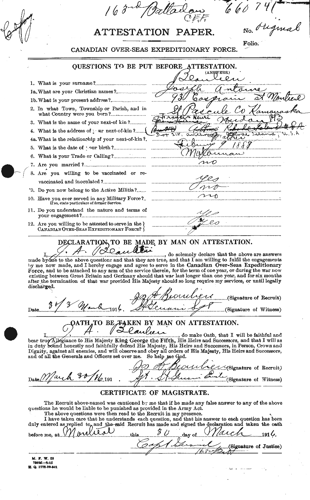 Personnel Records of the First World War - CEF 231553a