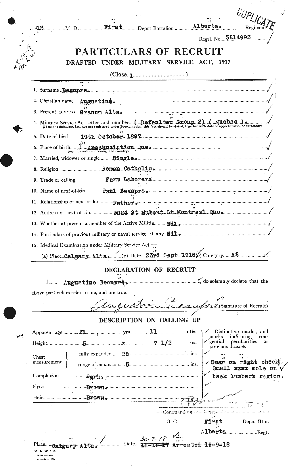 Personnel Records of the First World War - CEF 231738a