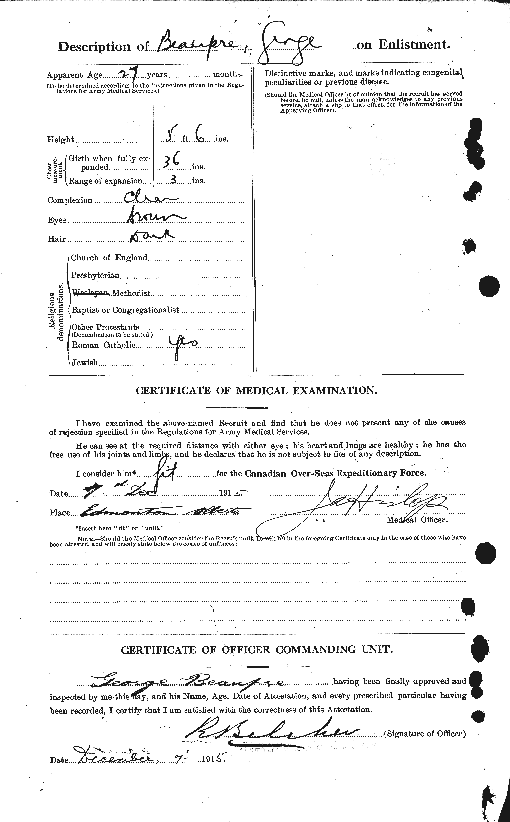 Personnel Records of the First World War - CEF 231748b
