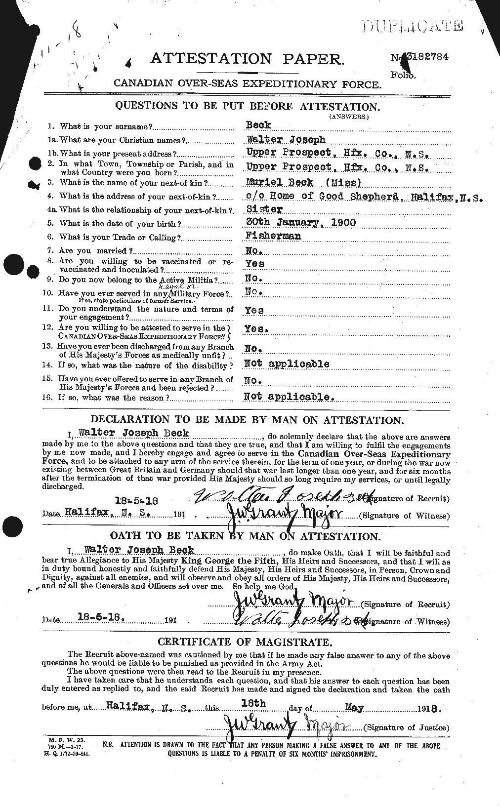 Personnel Records of the First World War - CEF 232236a