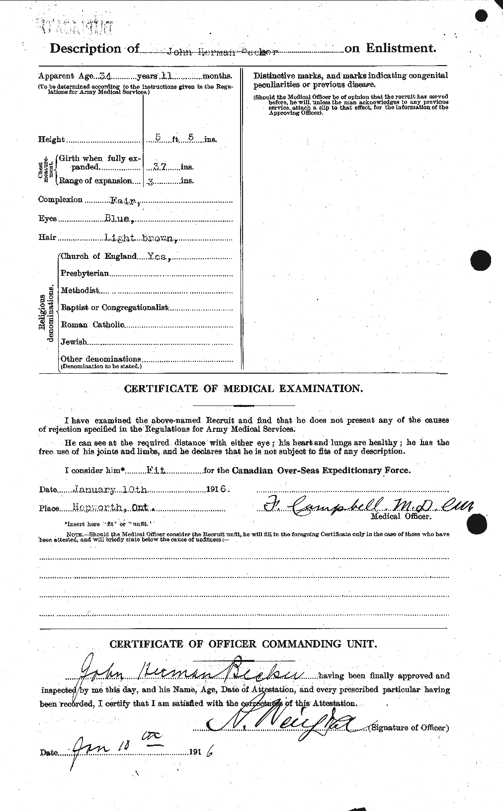 Personnel Records of the First World War - CEF 232298b