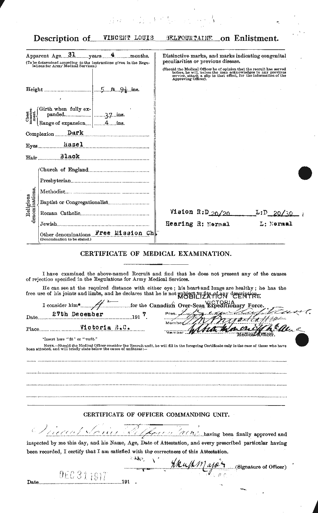 Personnel Records of the First World War - CEF 232457b