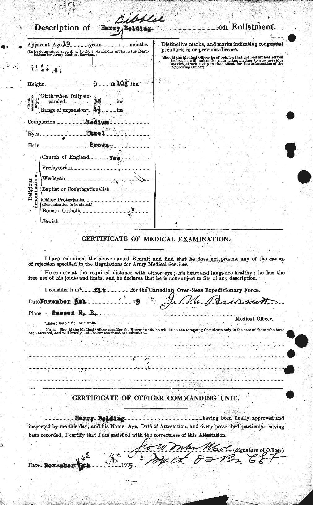 Personnel Records of the First World War - CEF 232512b