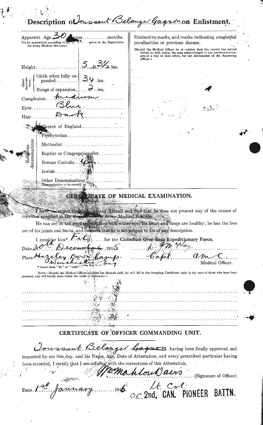 Personnel Records of the First World War - CEF 232656b