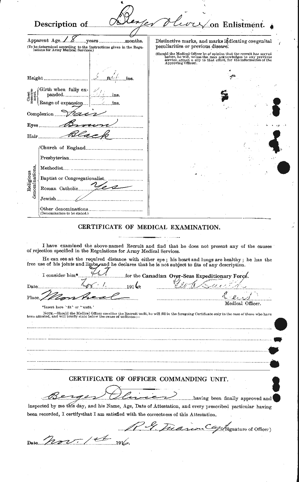 Personnel Records of the First World War - CEF 233091b
