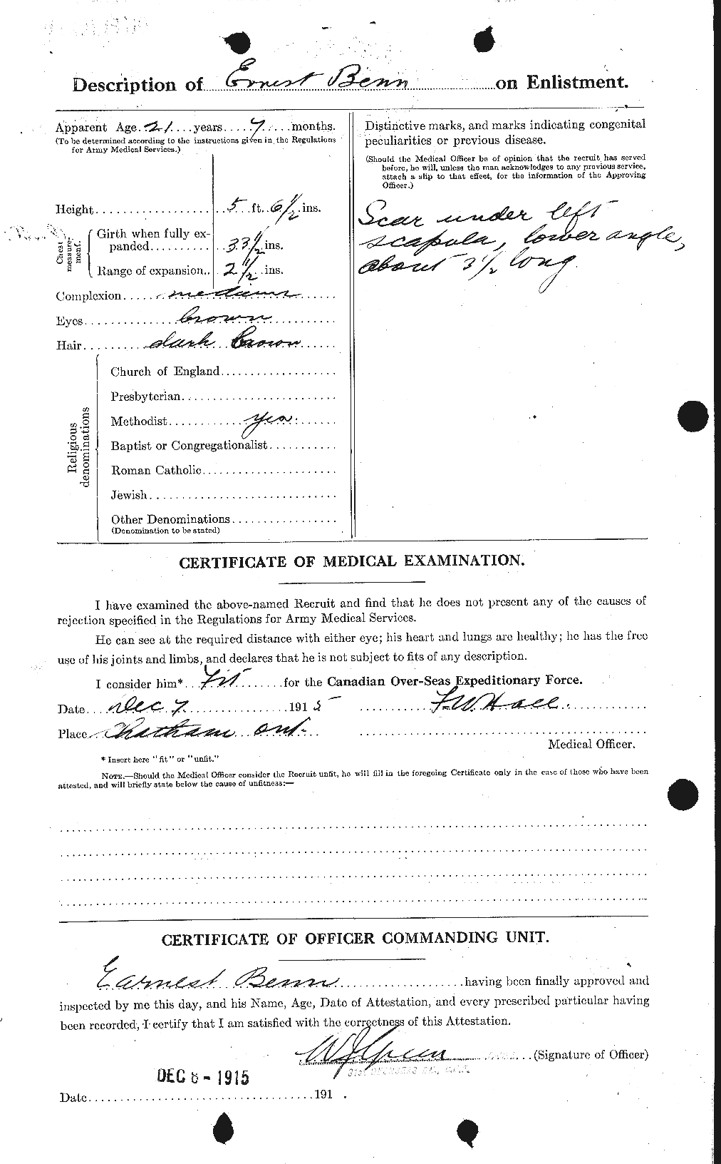 Personnel Records of the First World War - CEF 233201b