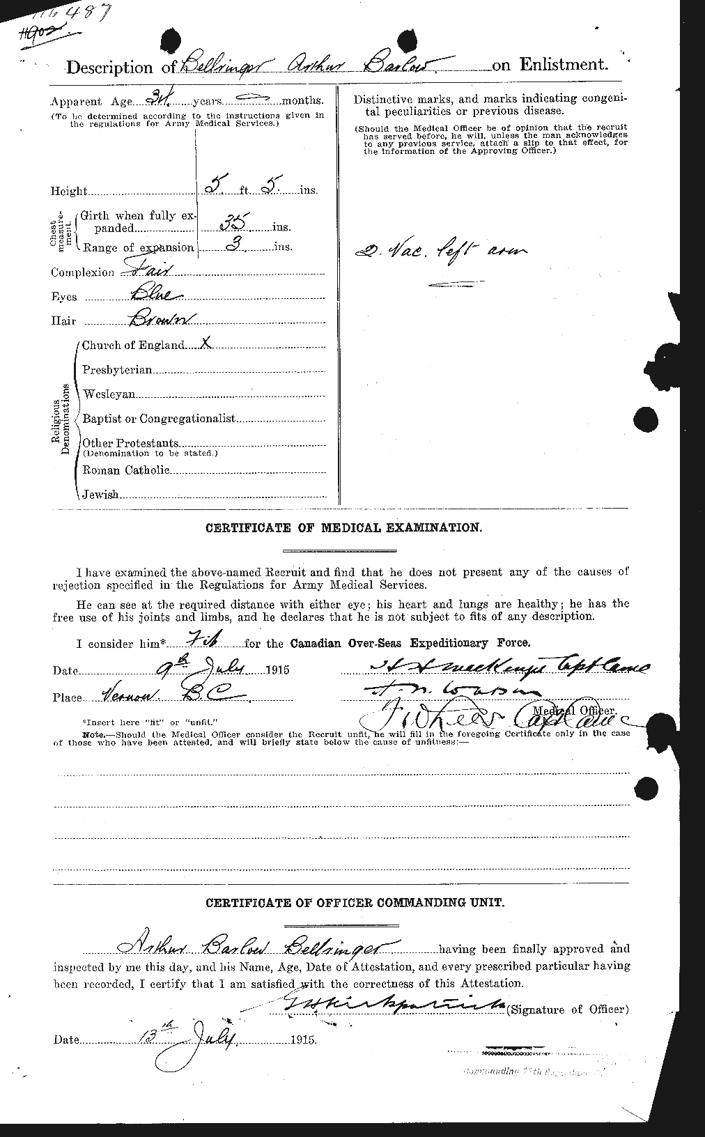 Personnel Records of the First World War - CEF 233564b