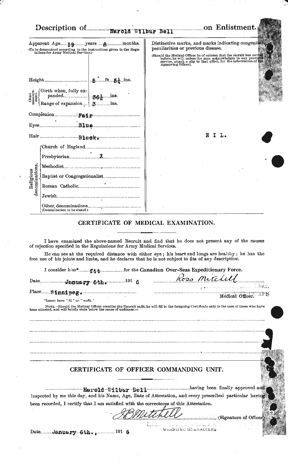 Personnel Records of the First World War - CEF 234231b