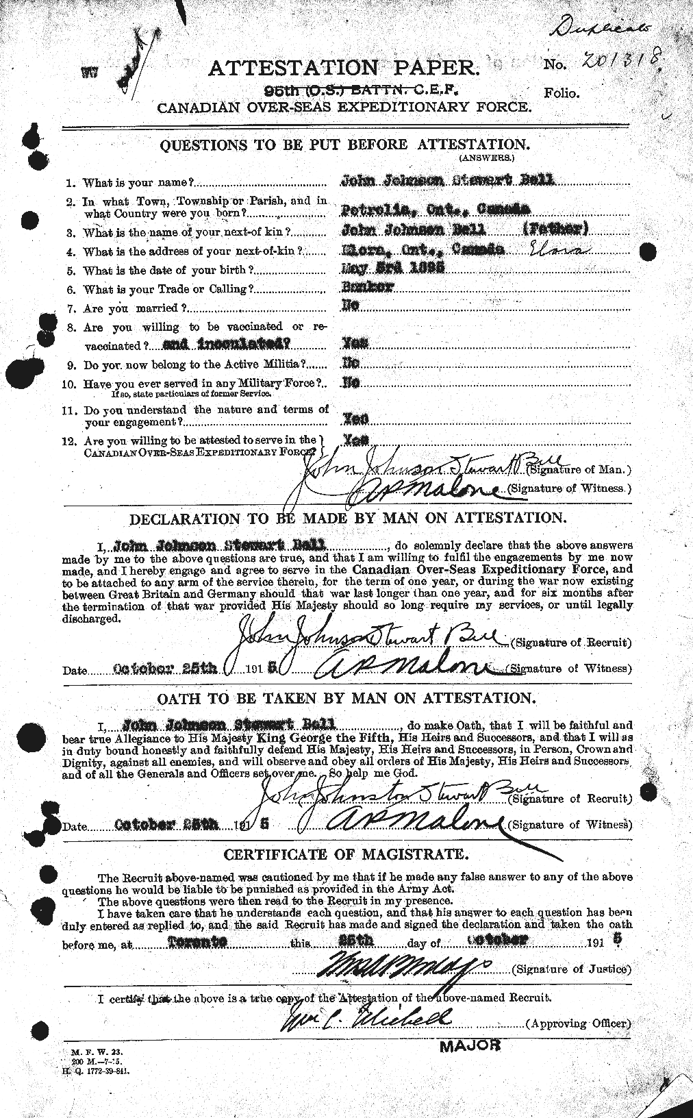 Personnel Records of the First World War - CEF 234429a