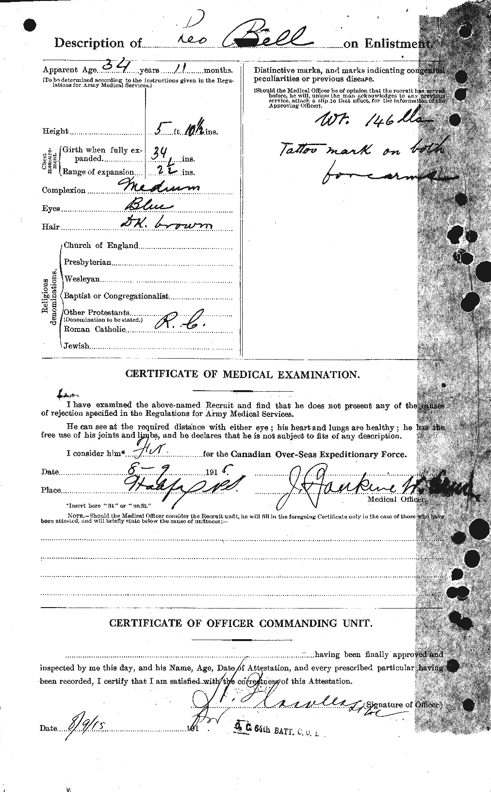 Personnel Records of the First World War - CEF 234515b