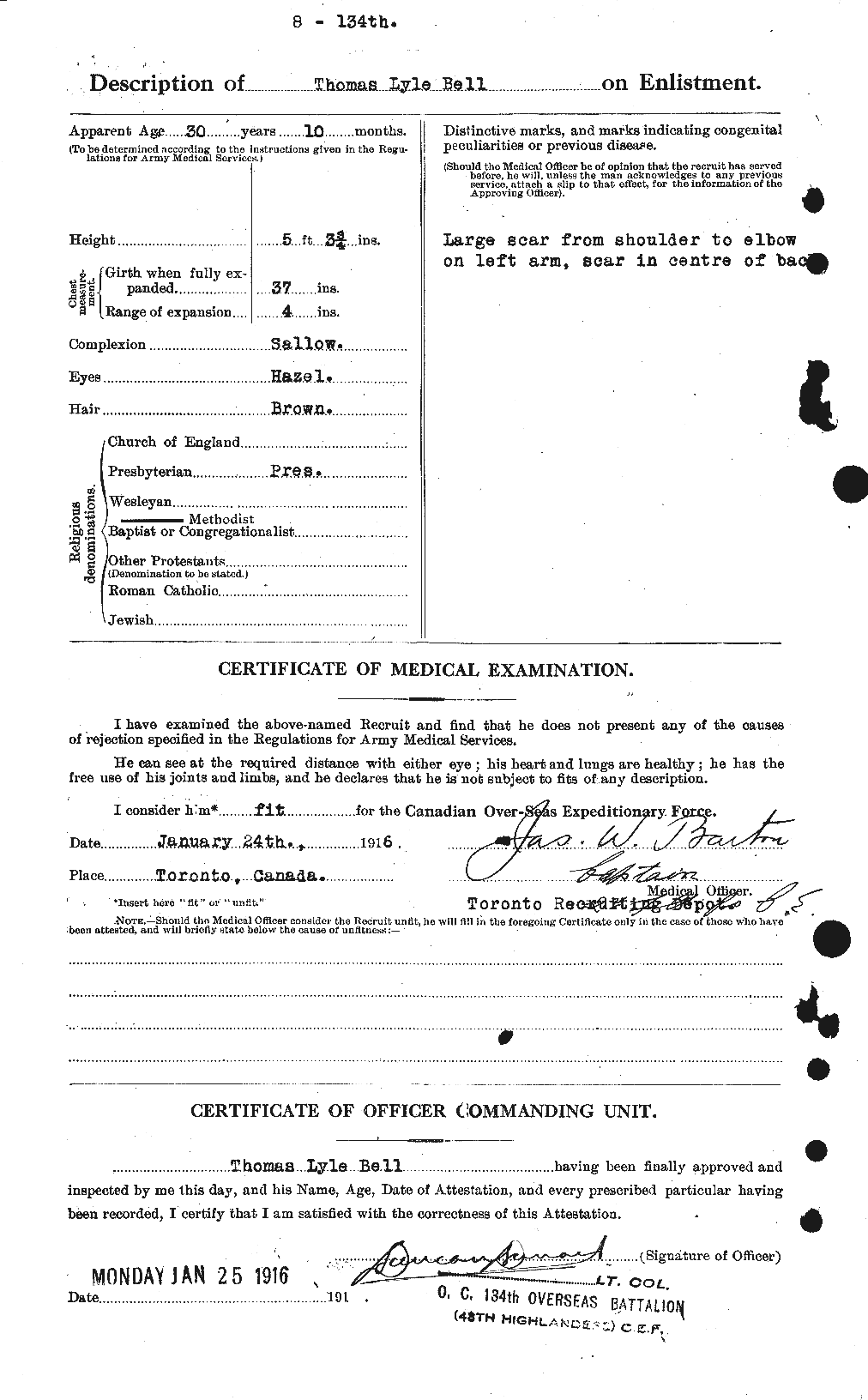 Personnel Records of the First World War - CEF 234765b