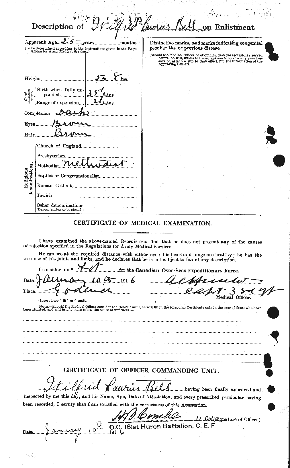 Dossiers du Personnel de la Première Guerre mondiale - CEC 234804b