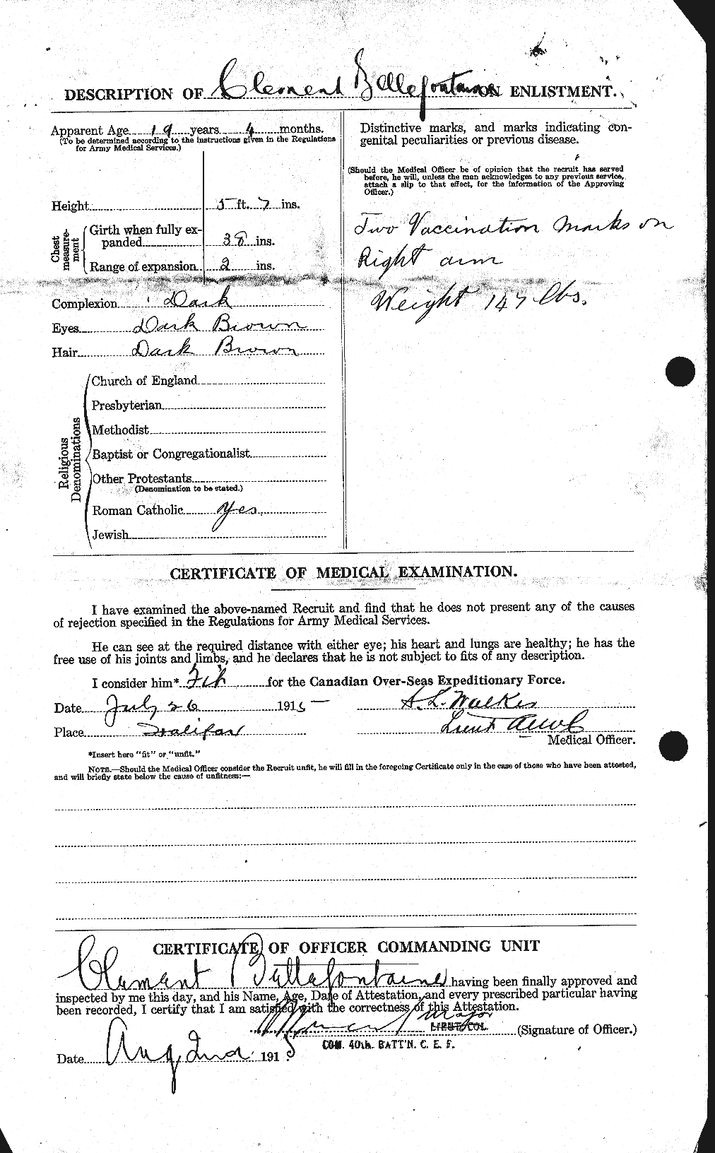 Personnel Records of the First World War - CEF 235088b