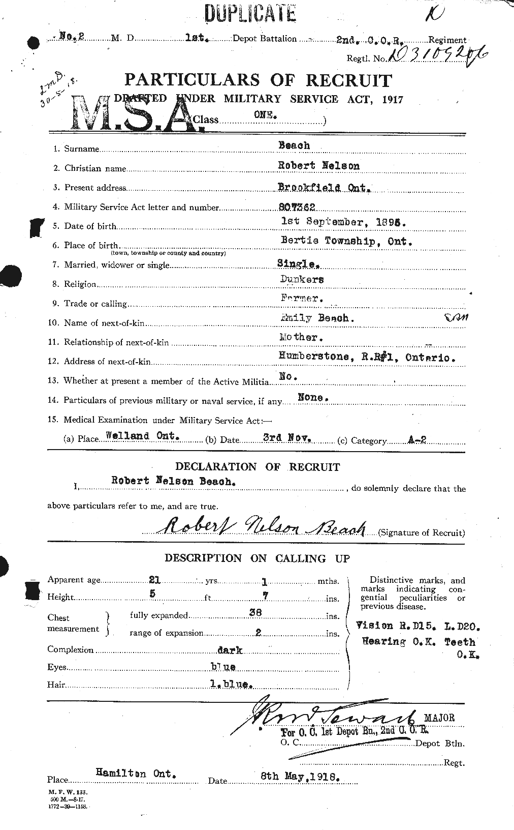 Personnel Records of the First World War - CEF 235137a