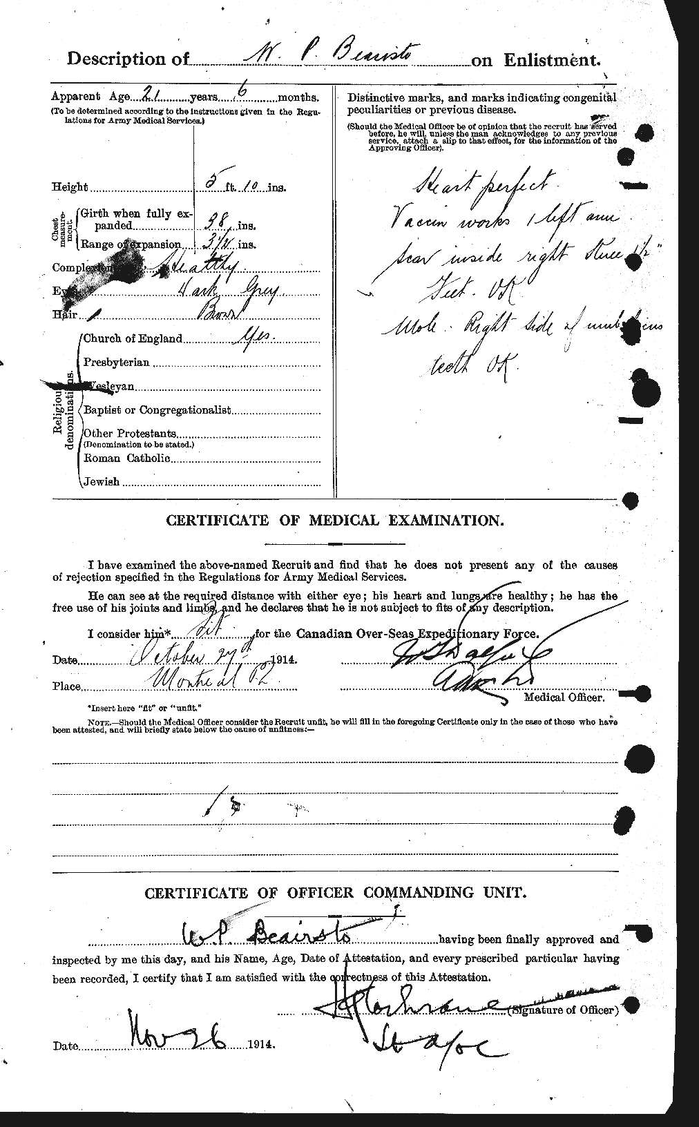 Personnel Records of the First World War - CEF 235258b