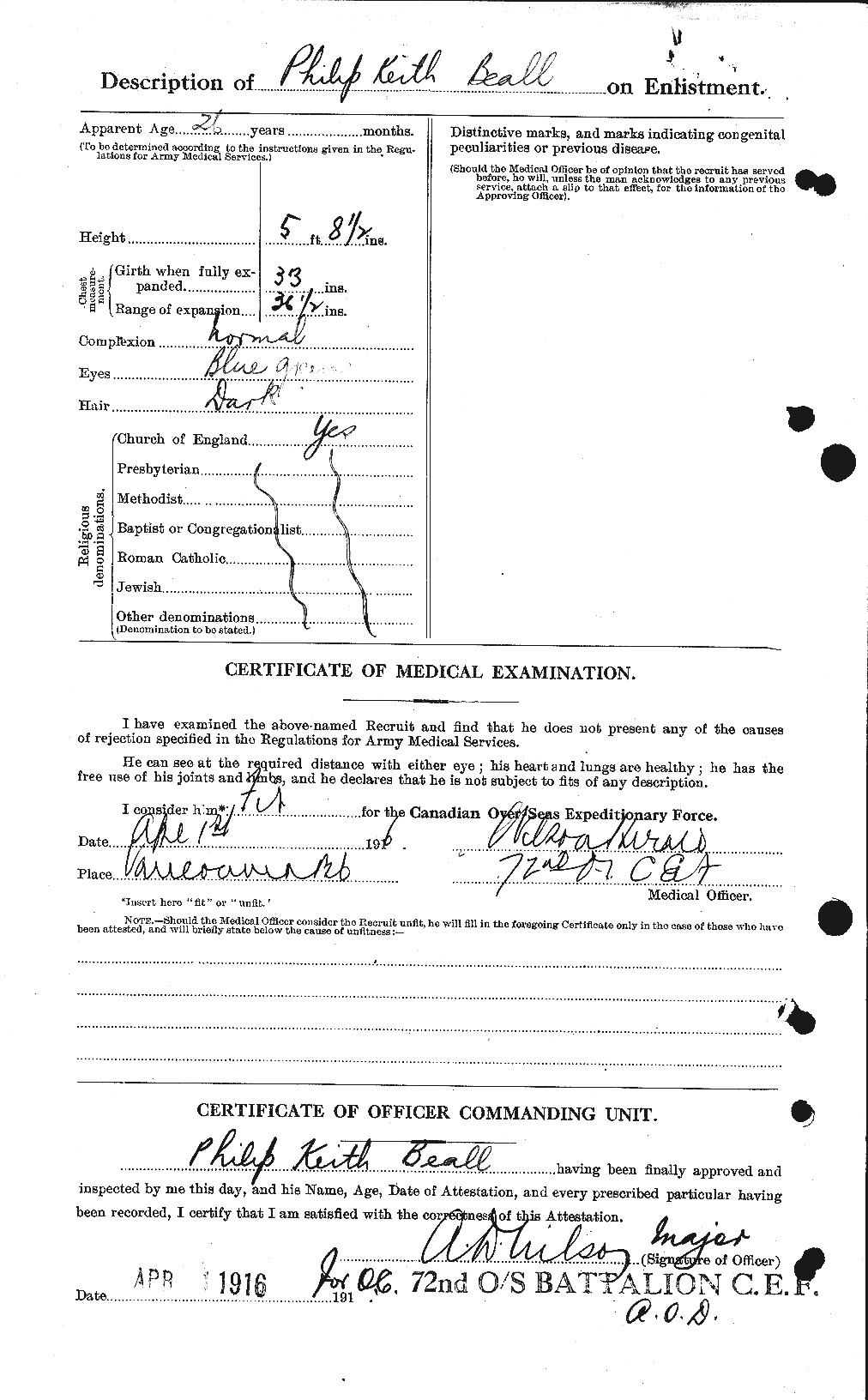 Personnel Records of the First World War - CEF 235383b