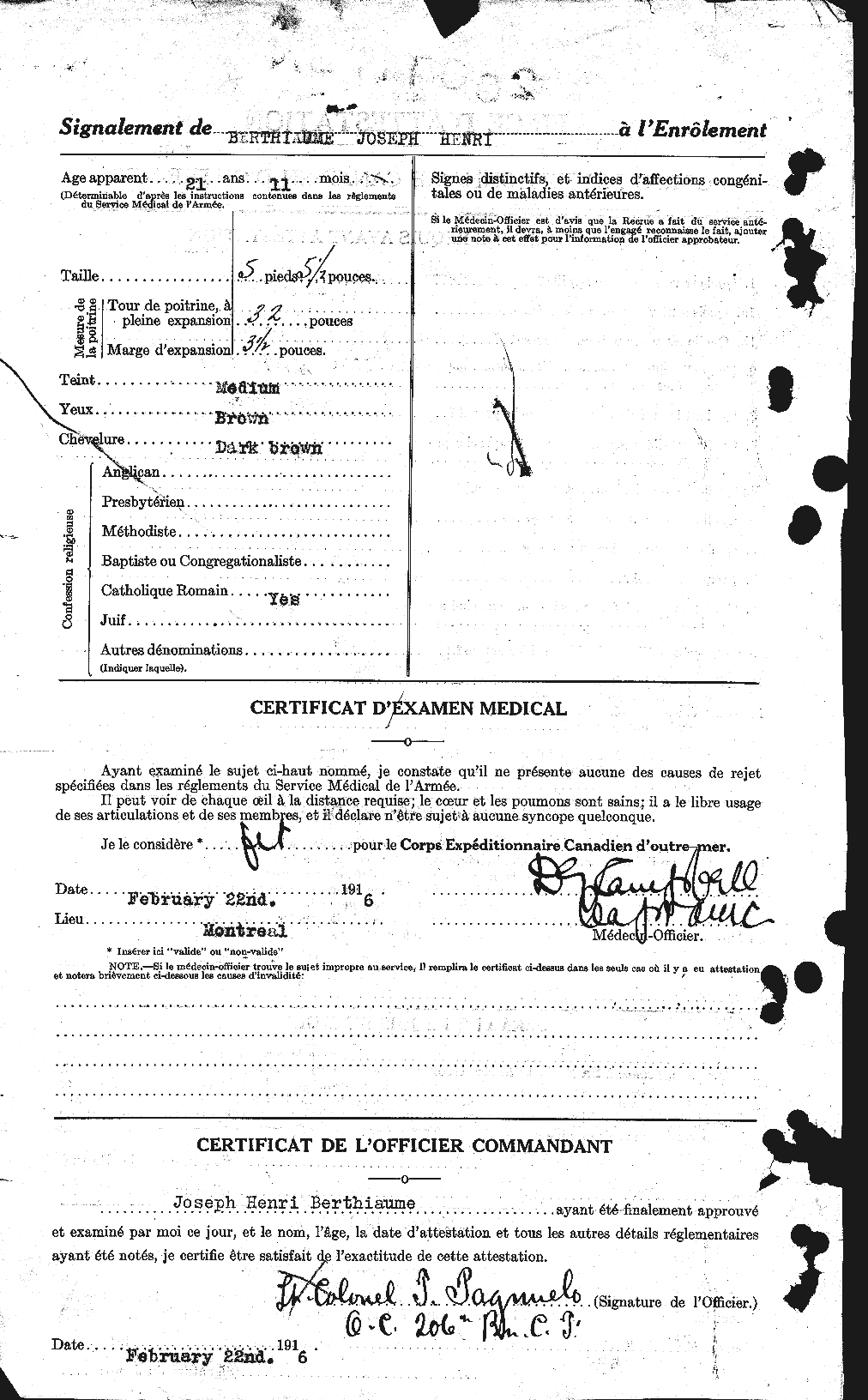 Personnel Records of the First World War - CEF 235635b