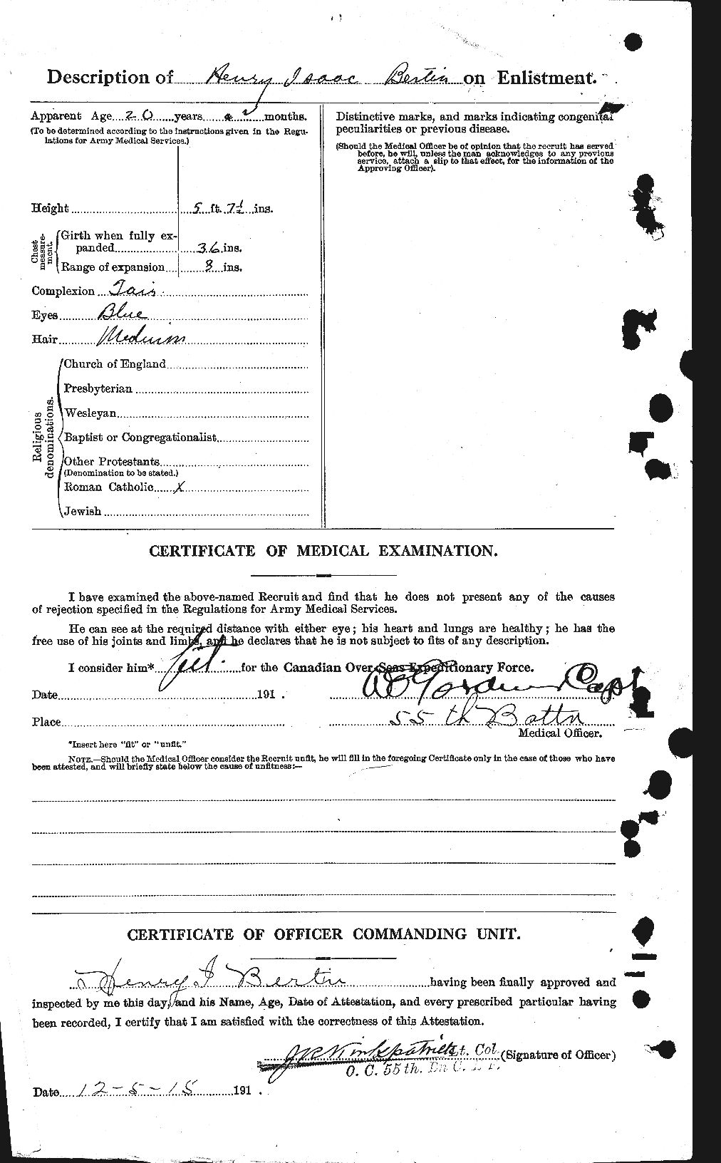 Personnel Records of the First World War - CEF 235670b