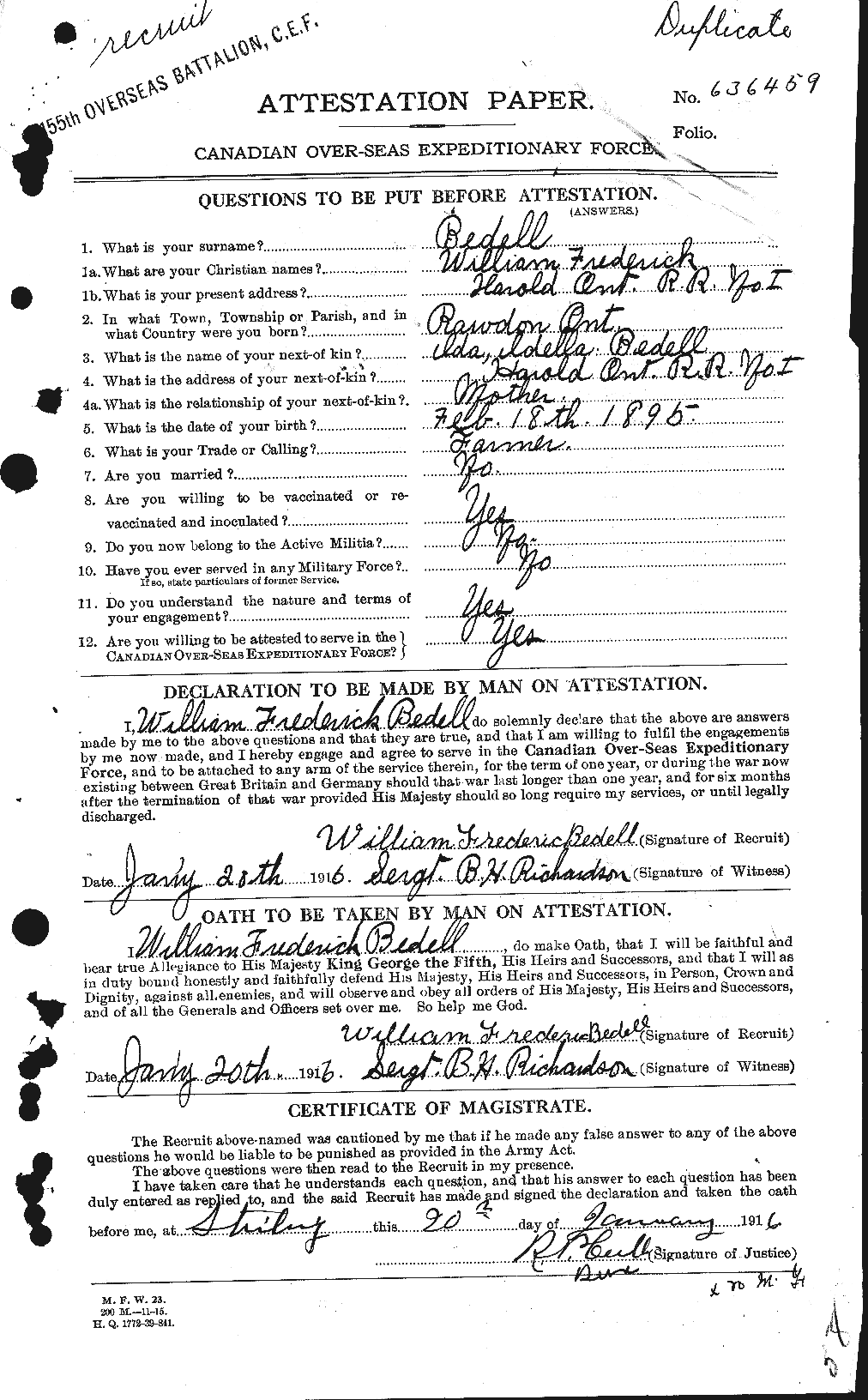 Personnel Records of the First World War - CEF 236148a