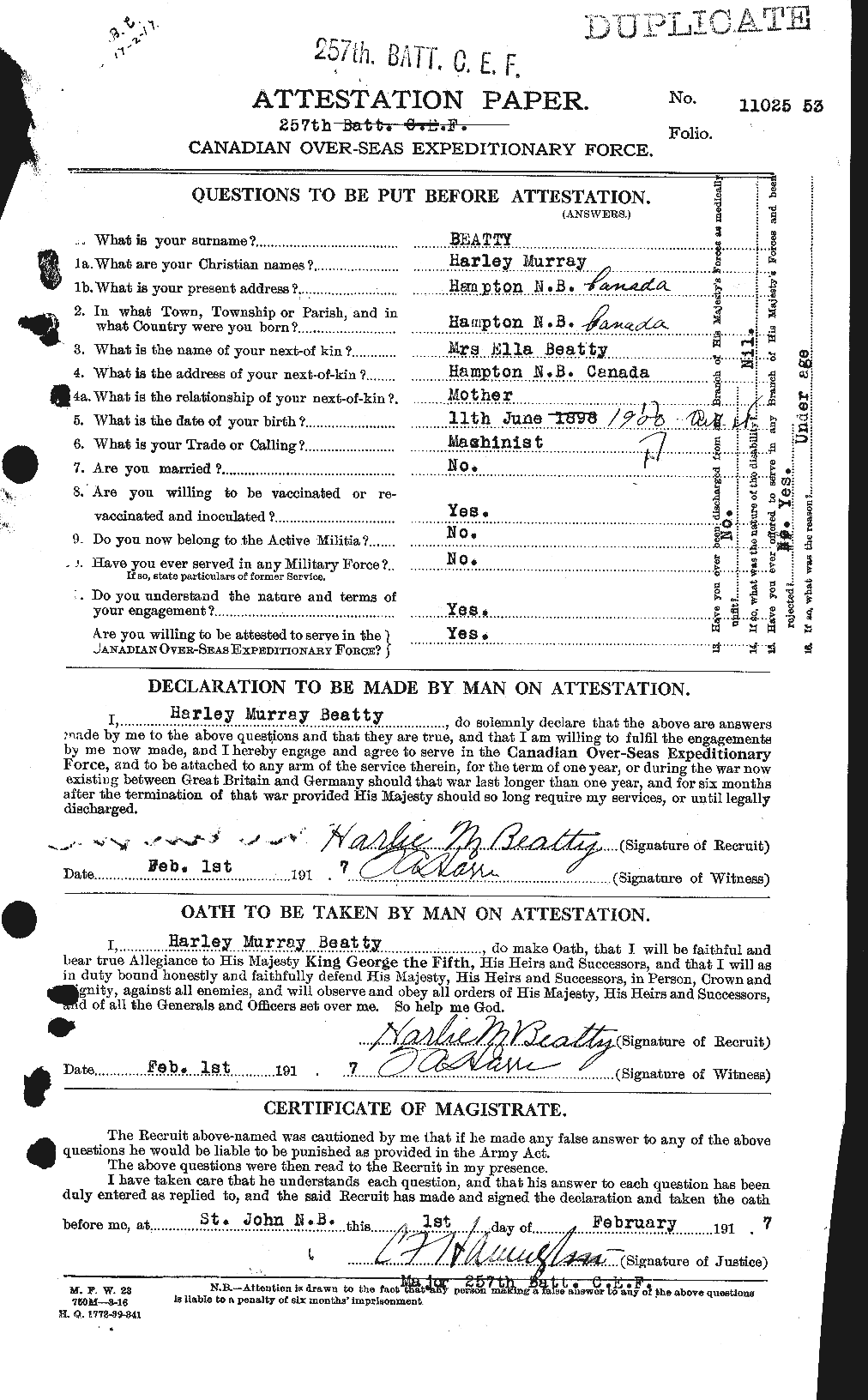 Personnel Records of the First World War - CEF 236379a