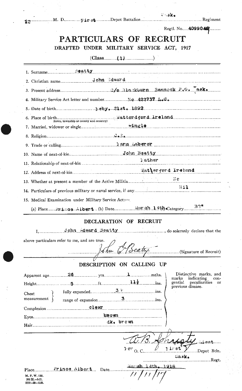 Personnel Records of the First World War - CEF 236404a