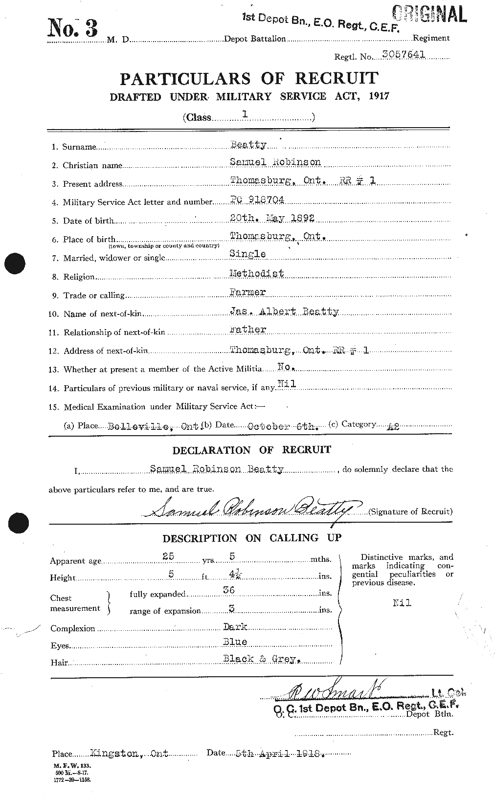 Personnel Records of the First World War - CEF 236437a