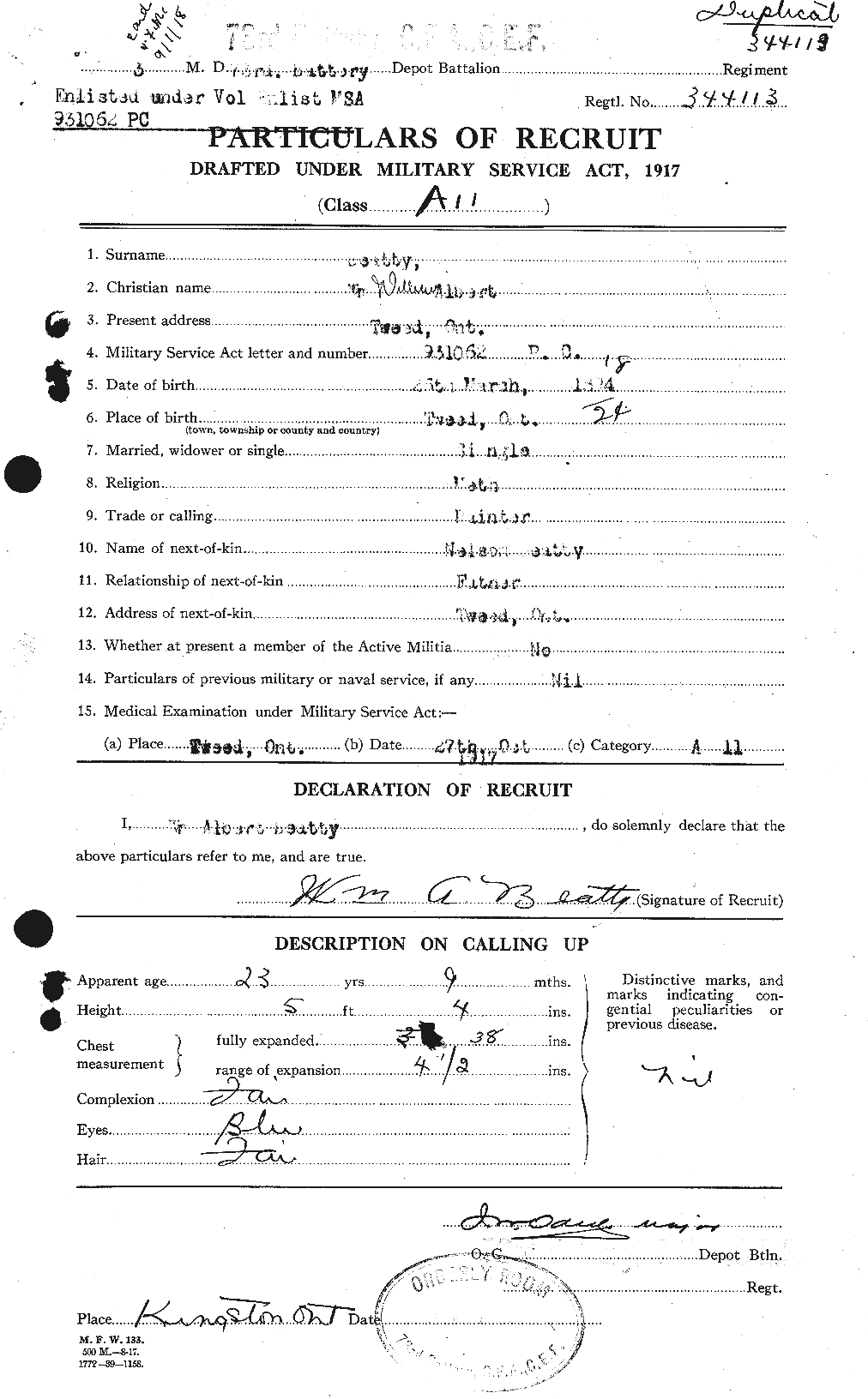 Personnel Records of the First World War - CEF 236456a