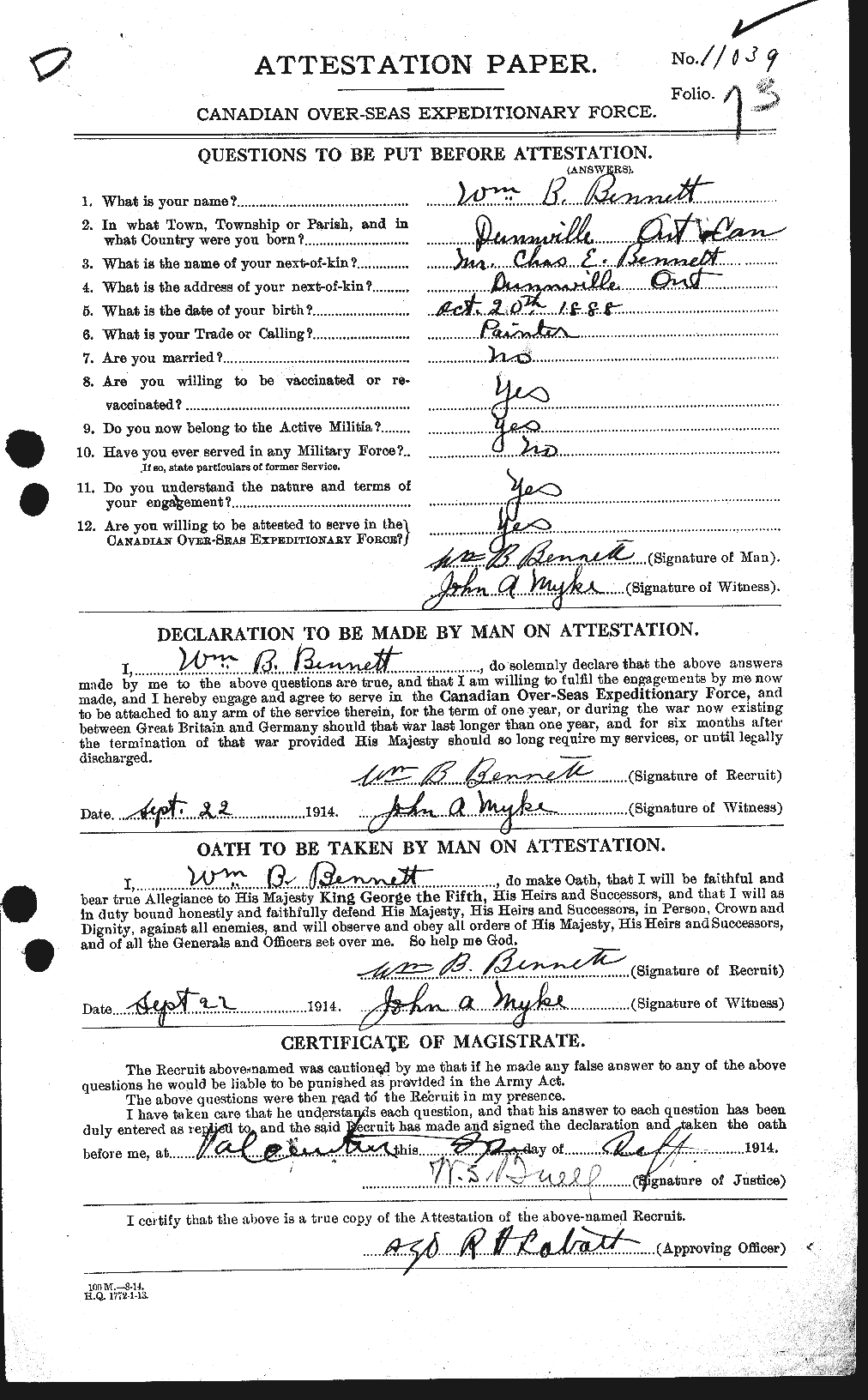 Personnel Records of the First World War - CEF 236531a