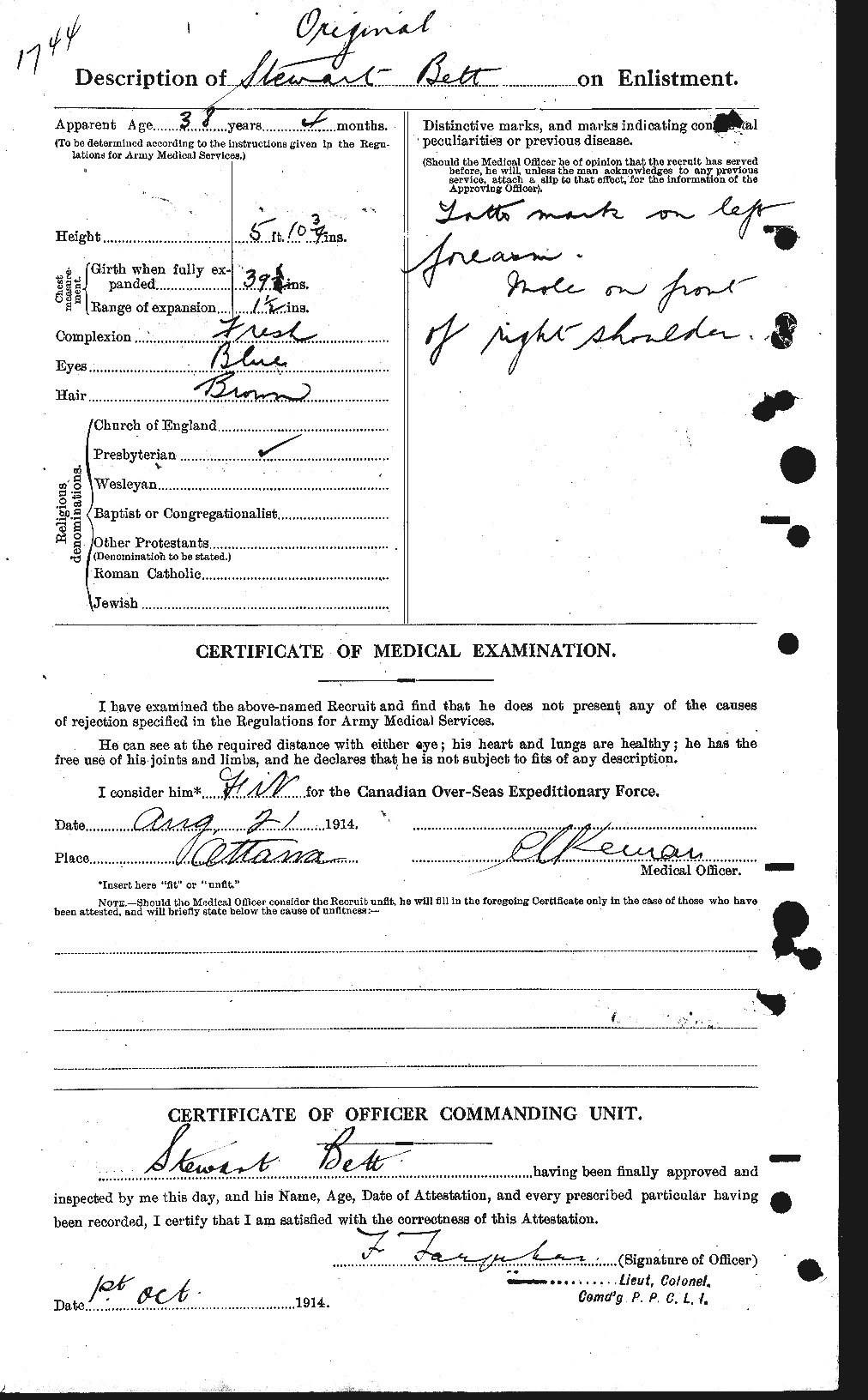 Personnel Records of the First World War - CEF 237078b